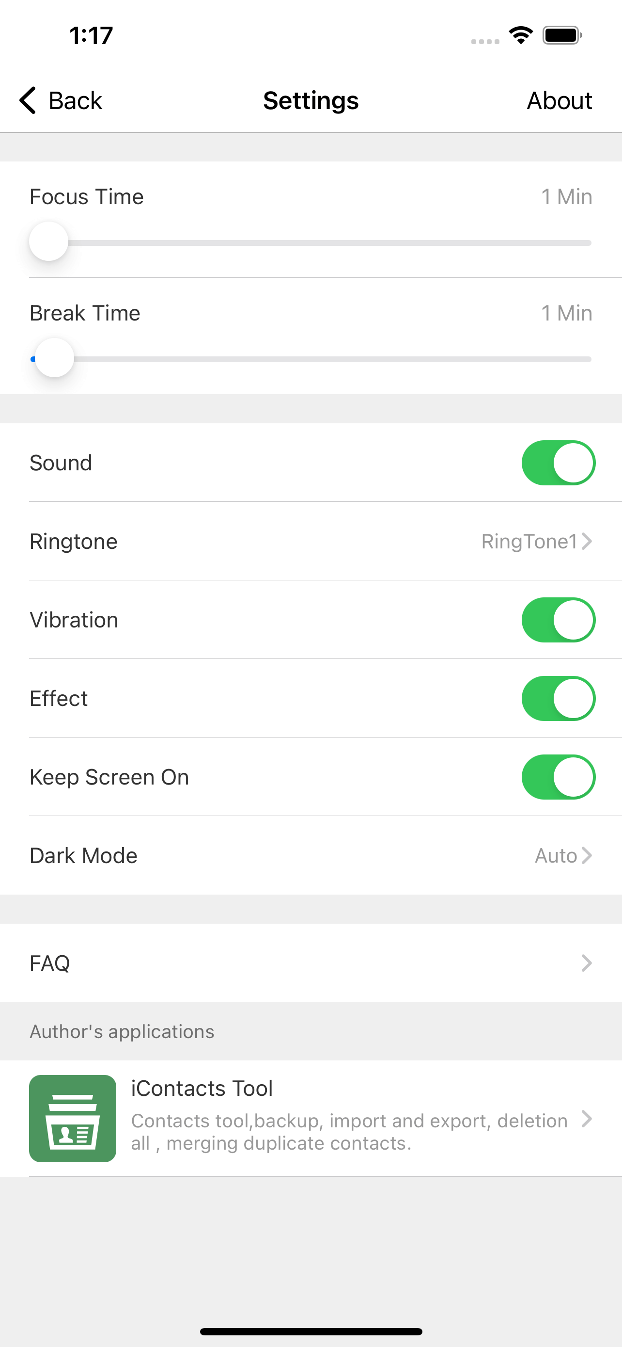 Section Timer